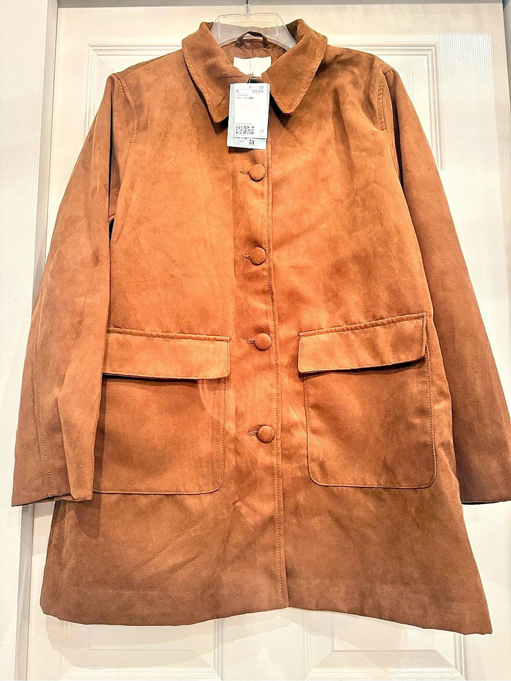 H&Medium Brown Utility Jacket Size Medium NWT